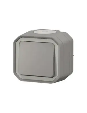PULSADOR SUPERFICIE GRIS IP55