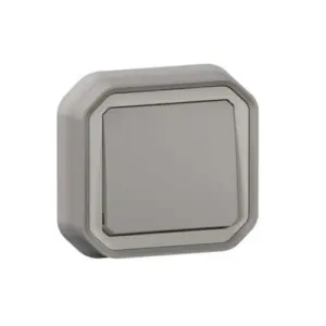 CONMUTADOR EMPOTRAR GRIS IP55