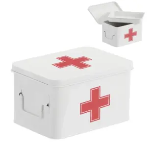 BOTIQUIN METALICO L BLANCO 31X