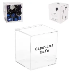 CAJA ACRILICO PARA 40 CAPSULAS