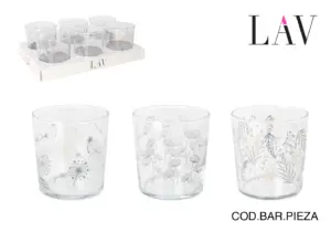 VASO PINTA DECORADO LIORA 34CL