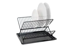 ESCURREPLATOS NEGRO 36X32X21,5