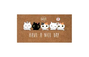 FELPUDO COCO EST.GATOS NICE DA