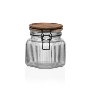 BOTE CRISTAL TAPA ACACIA 0,8L
