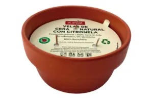 VELA CITRO TERRACOTA 17X8,5CM