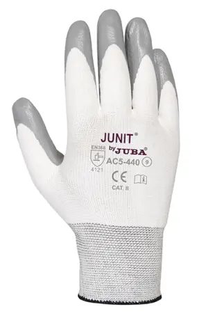 GUANTE NAILON NITRILO GR/BL AC