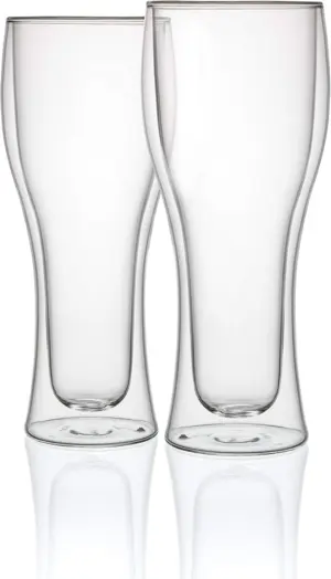 VASO BOROSILICATO DOBLE SET 2U