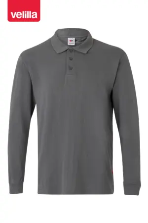 POLO MANGA LARGA 180 GR GRIS T