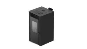 ESTUFA DE PELLET DE 9 KW NEGRA
