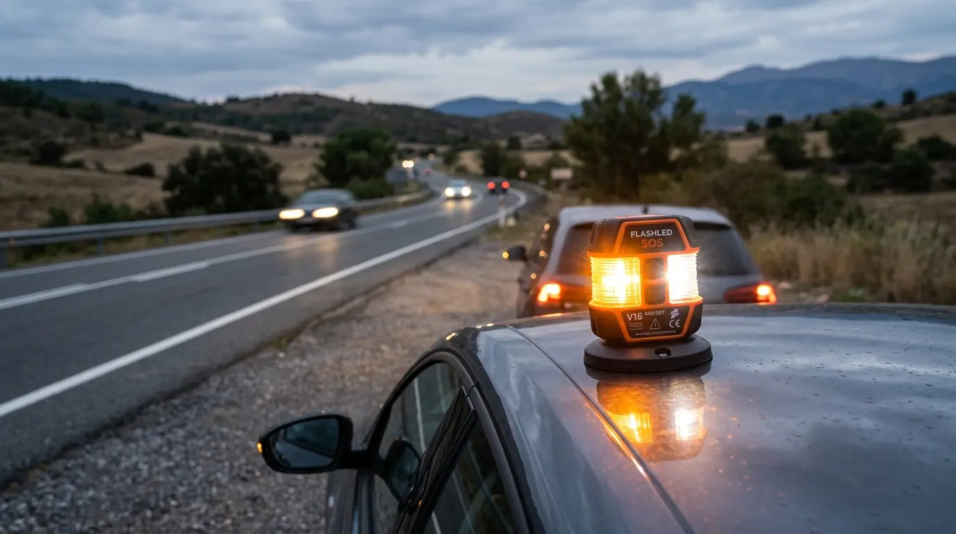 baliza v16 flashled sos