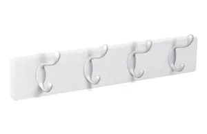PERCHA PARED MADERA BLANCA 4 G
