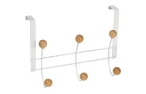 PERCHA SOBREPUERTA BLANCA 6 BO
