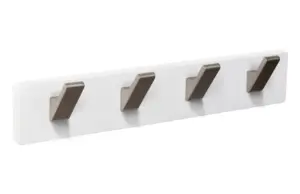 PERCHA PARED MADERA BLANCA 4 G