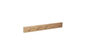 PERCHA PARED MADERA NATURAL 5