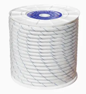 CUERDA TRENZ. DOBLE 20MM BL/AZ