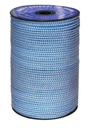 CUERDA TRENZ. 05MM BL/AZ 200 M