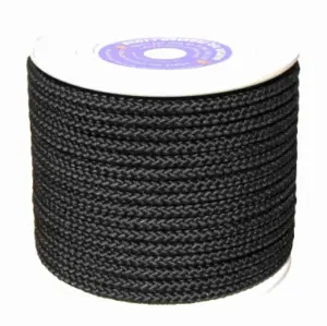 CUERDA TRENZ. 08MM NEG 100 MT