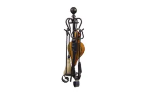 JUEGO CHIMENEA 5 PZ FORJA 70CM