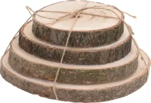 BASE MADERA CORTEZA 4PCS NAT