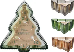 VELA ARBOL VIDRIO 15CM 3ASS