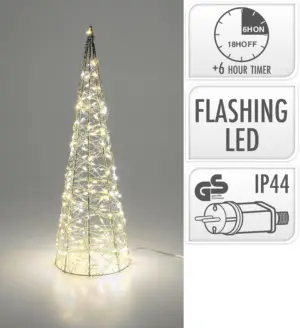 ARBOL CONO 40CM 200LED TOPO