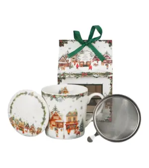 MUG TE CHRISTMAS +CAJA REGALO
