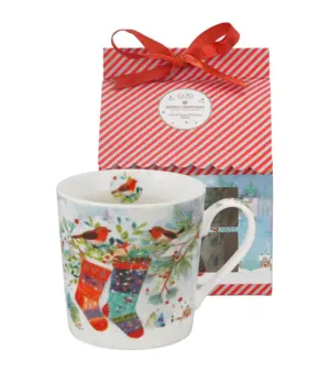MUG CHRISTMAS CALCETINES + CAJ
