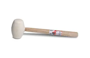 MAZA GOMA BLANCA CARAS PLANA Y